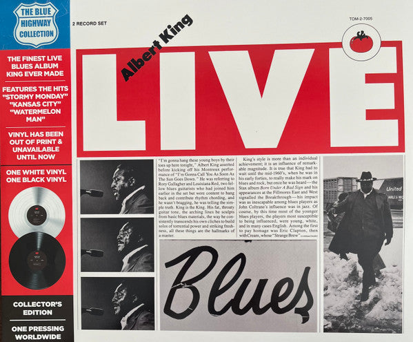KING,ALBERT - ALBERT LIVE (2LP/WHITE VINYL/DELUXE)