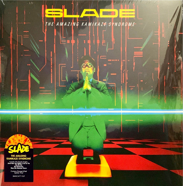 SLADE - AMAZING KAMIKAZE SYNDROME (RED & TRANSPARENT ORANGE SPLATTER VINYL)