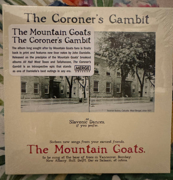 MOUNTAIN GOATS - CORONER'S GAMBIT (REISSUE)