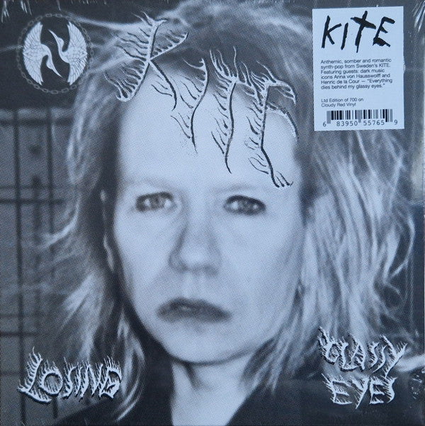 KITE - LOSING / GLASSY EYES (CLOUDY RED 7INCH)