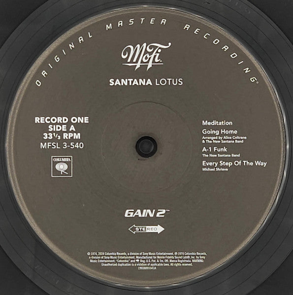 SANTANA - LOTUS (3LP/180G/NUMBERED/33RPM)
