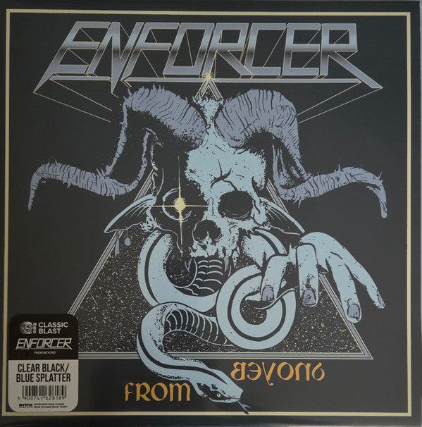 ENFORCER - FROM BEYOND (CLEAR W/BLACK/BLUE SPLATTER VINYL)