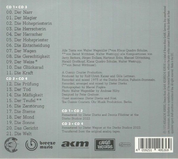 WEGMULLER, WALTER - TAROT (LIMITED EDITION/4CD)