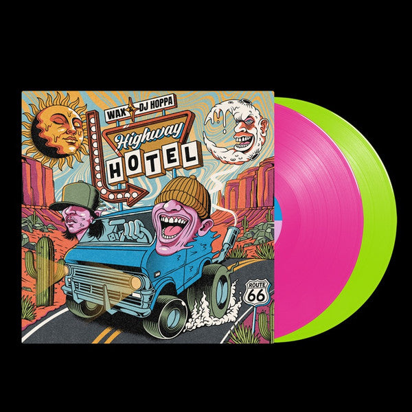 WAX & DJ HOPPA - HIGHWAY HOTEL (PINK & GREEN VINYL/2LP)