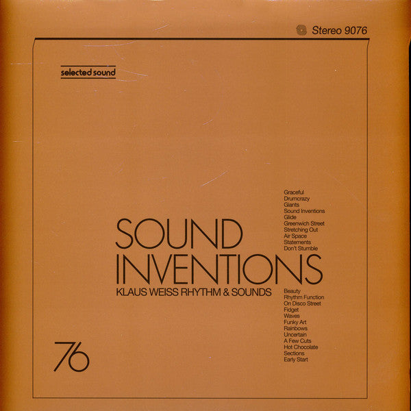 WEISS RHYTHM KLAUS & SOUNDS - SOUND INVENTIONS (SELECTED SOUND)