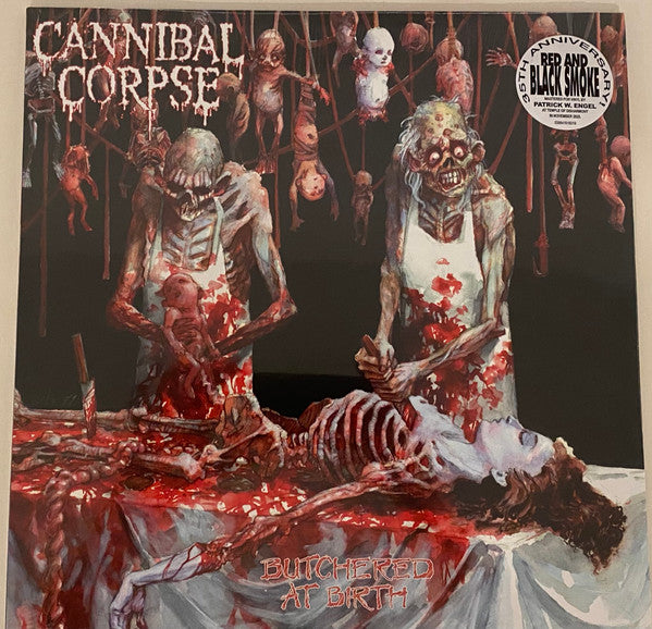 CANNIBAL CORPSE - BUTCHERED AT BIRTH (RED & BLACK SMOKE VINYL)
