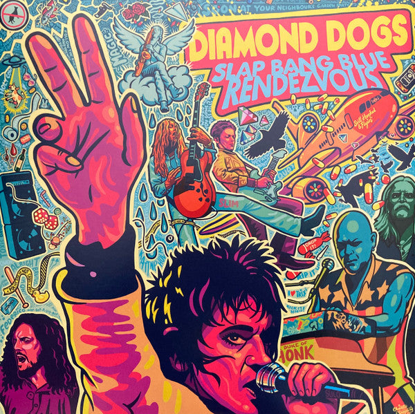 DIAMOND DOGS - SLAP BANG BLUE RENDEZVOUS (BLUE YELLOW VINYL)