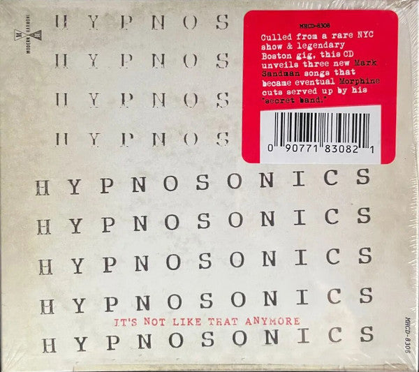 HYPNOSONICS - IT'S NOT LIKE THAT ANYMORE (2CD)