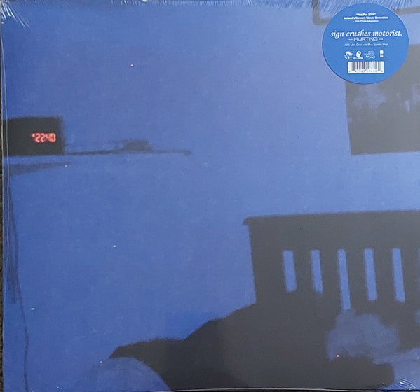 SIGN CRUSHES MOTORIST - HURTING (CLEAR BLUE SPLATTER VINYL)