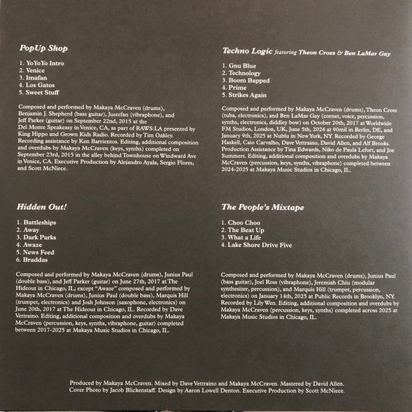 MCCRAVEN MAKAYA - OFF THE RECORD (2LP/140G)