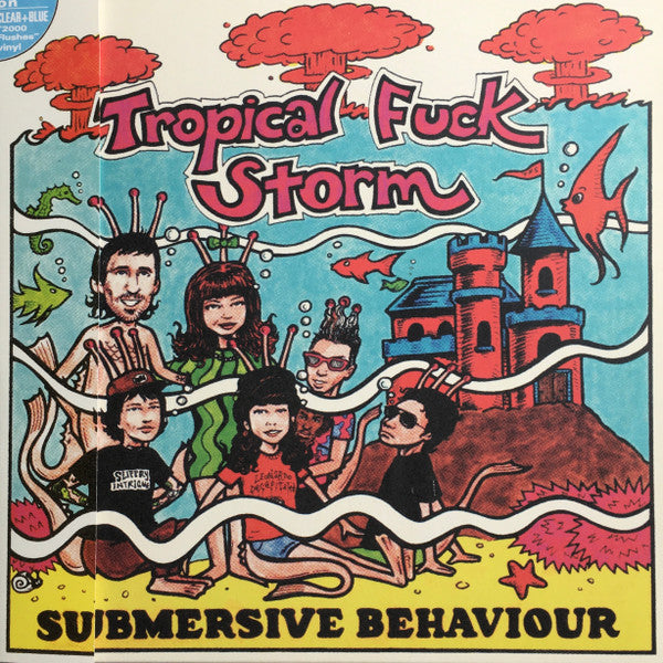 TROPICAL FUCK STORM - SUBMERSIVE BEHAVIOUR (CLEAR & AQUA BLUE SMOKE VINYL)
