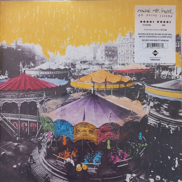 NEUTRAL MILK HOTEL - ON AVERY ISLAND (YELLOW RED VINYL/2LP)