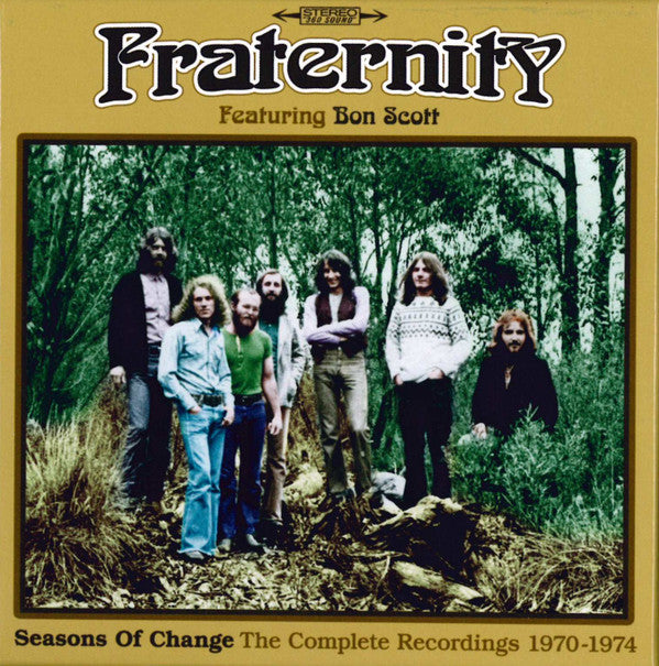 FRATERNITY - SEASONS OF CHANGE: THE COMPLETE RECORDINGS 1970-1974 (3CD CLAMSHELL BOXSET)