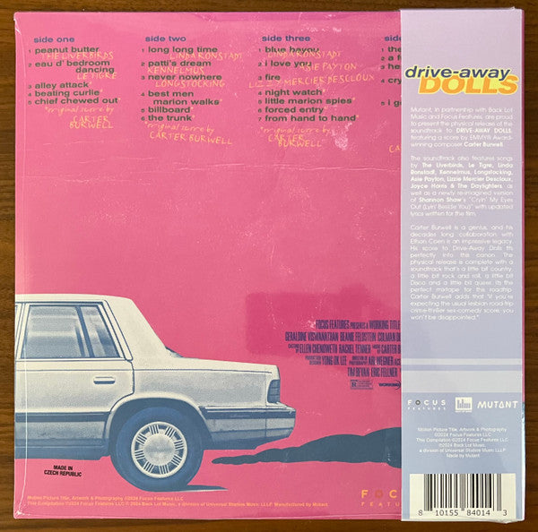 BURWELL,CARTER - DRIVE AWAY DOLLS OST (2LP/BLUE GALAXY VINYL/140G)