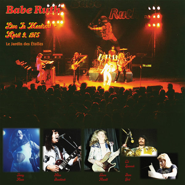 BABE RUTH - LIVE IN MONTREAL APRIL 9. 1975 (RED MARBLE VINYL)