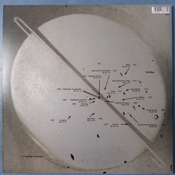 700 BLISS - NOTHING TO DECLARE (MOOR MOTHER & DJ HARAM) (CLEAR VINYL)