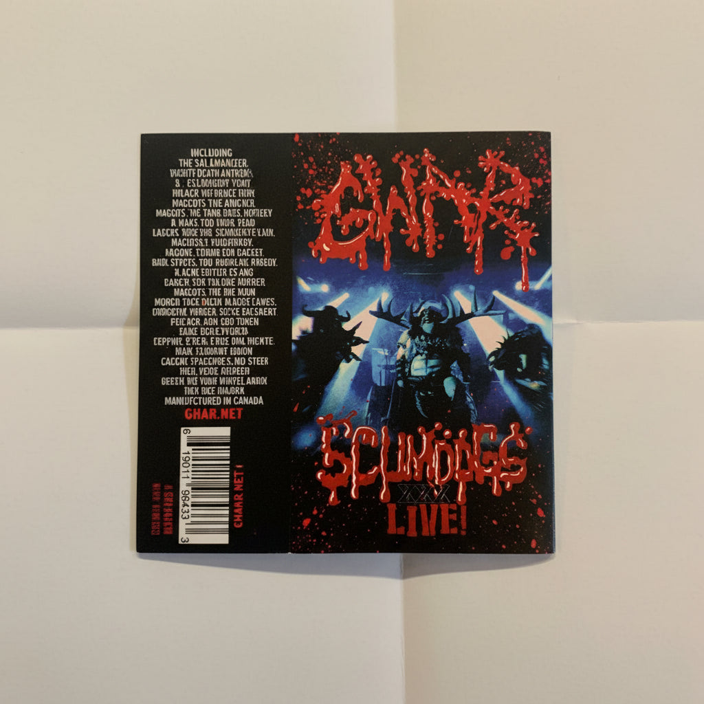 GWAR - SCUMDOGS XXX LIVE