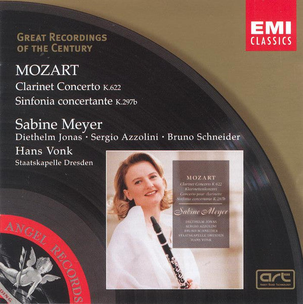 MEYER,SABINE/STAATSKAPELLE DRESDEN/HANS VONK - MOZART: CLARINET CTO  K622/SINFONIA CONCERTANTE