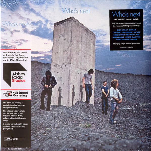 WHO - WHO'S NEXT (REMASTERED ORIGINAL ALBUM) (HALF-SPEED VINYL)
