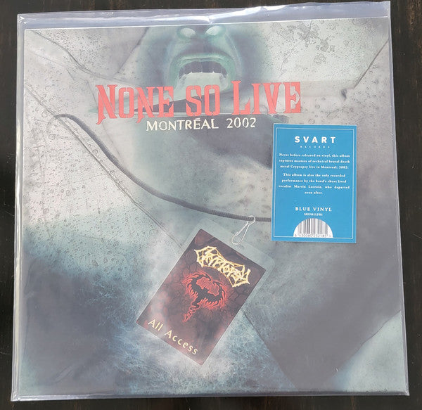 CRYPTOPSY - NONE SO LIVE (BLUE VINYL)
