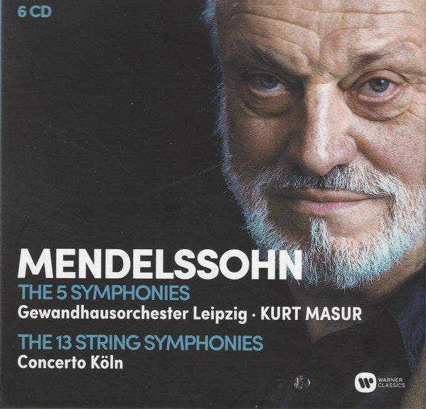 MASUR,KURT - MENDELSSOHN: COMPLETE SYMPHONIES / COMPLETE STRING SYMPHONIES (6CD)
