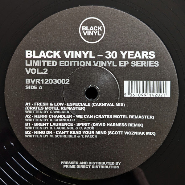 FRESH & LOW / KERRI CHANDLER / BRENT LAURENCE - BLACK VINYL 30 YEARS VOL. 2