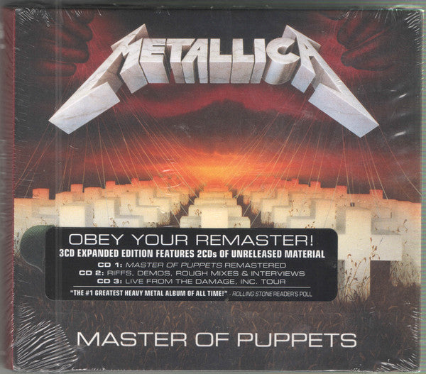 METALLICA - MASTER OF PUPPETS (3CD REMASTERED)