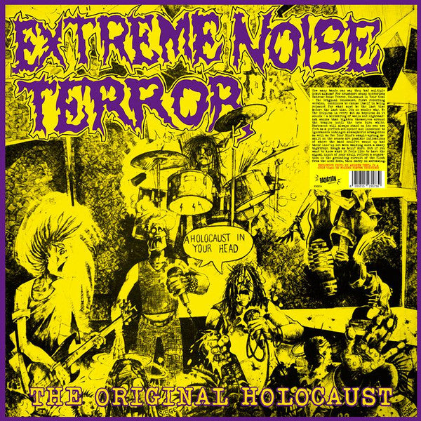 EXTREME NOISE TERROR - HOLOCAUST IN YOUR HEAD - THE ORIGINAL HOLOCAUST (COLOURED VINYL/POSTER)