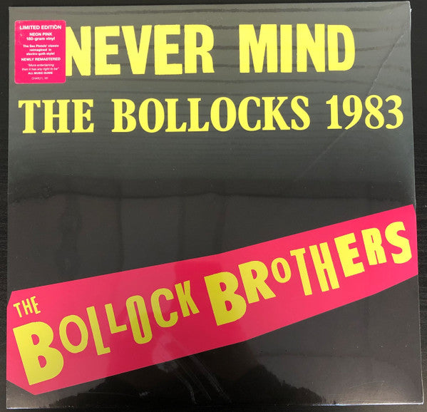 BOLLOCK BROTHERS - NEVER MIND THE BOLLOCKS 1983 - REMASTERED (NEON PINK VINYL)