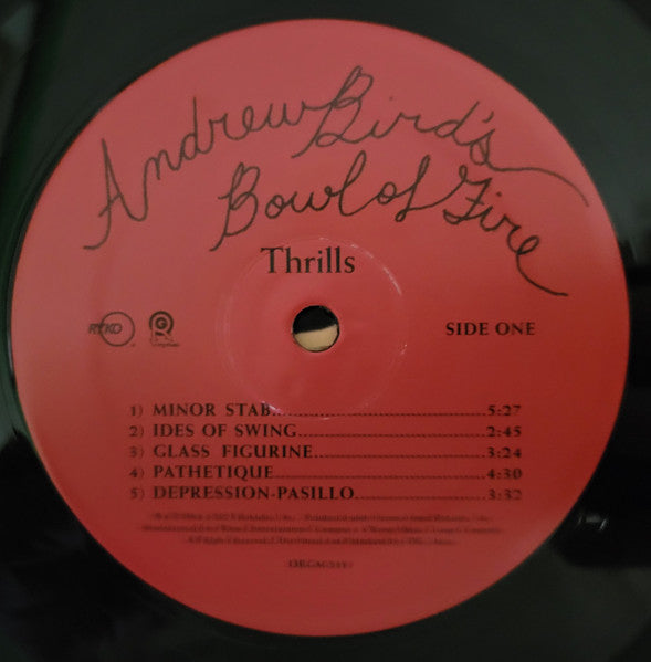 ANDREW BIRD'S BOWL OF FIRE - THRILLS (2LP)