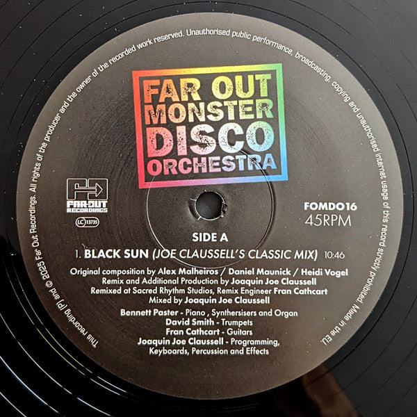 FAR OUT MONSTER DISCO ORCHESTRA - BLACK SUN (JOAQUIN JOE CLAUSSELL SACRED RHYTHM REMIXES) (IMPORT)