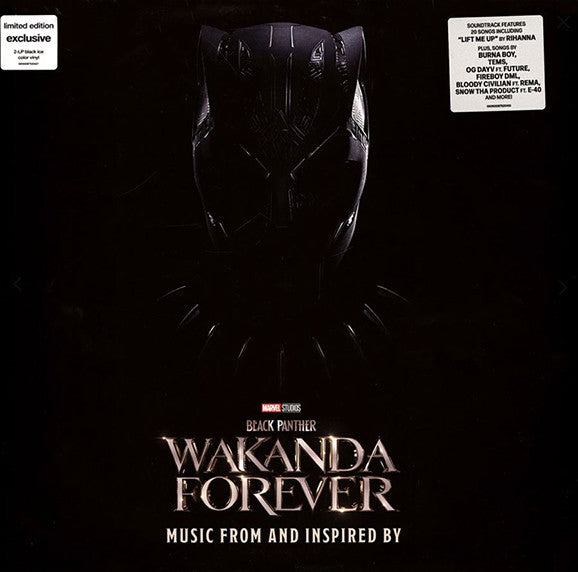 VARIOUS ARTISTS - BLACK PANTHER: WAKANDA FOREVER (2LP/BLACK ICED VINYL)