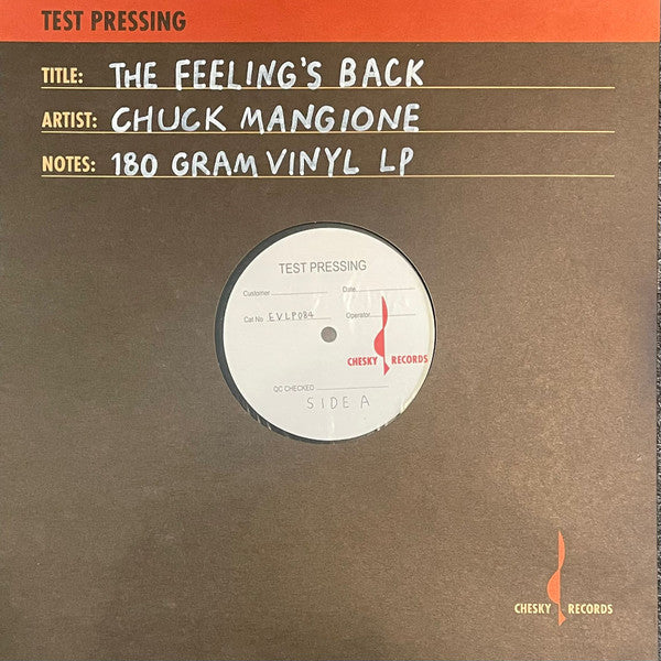 MANGIONE,CHUCK - FEELING'S BACK