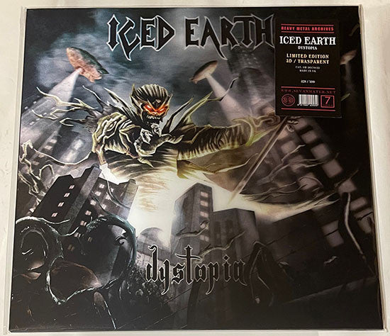 ICED EARTH - DYSTOPIA (LIMITED EDITION/TRANSPARENT MARBLED RED & BLACK VINYL)