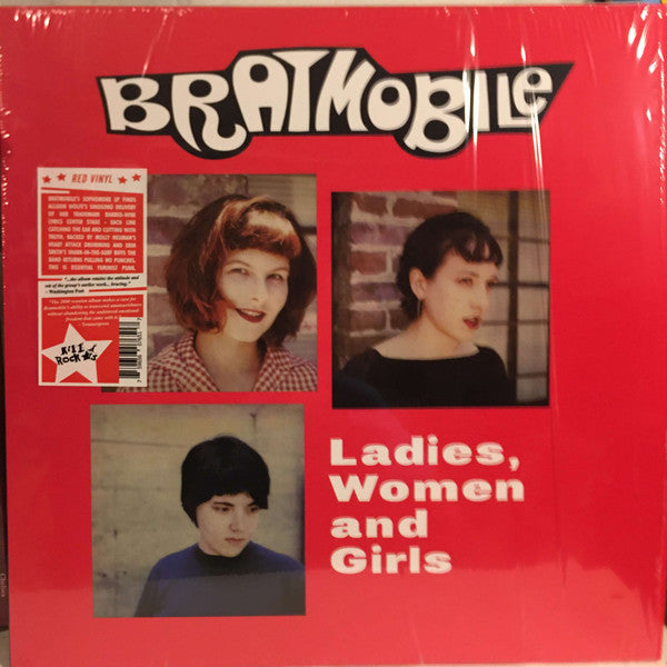 BRATMOBILE - LADIES, WOMEN AND GIRLS (RED VINYL)