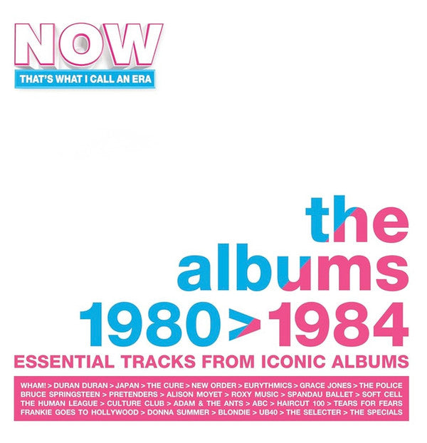 VARIOUS ARTIST - NOW THATS WHAT I CALL AN ERA: THE ALBUMS 1980-1984 (3LP/WHITE BLUE PINK VINYL)