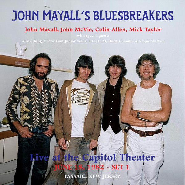 MAYALL,JOHN & THE BLUESBREAKERS - LIVE AT THE CAPITOL THEATER - JUNE 18. 1982 PASSAIC. NEW JERSEY SET 1 (MARBLE VINYL)
