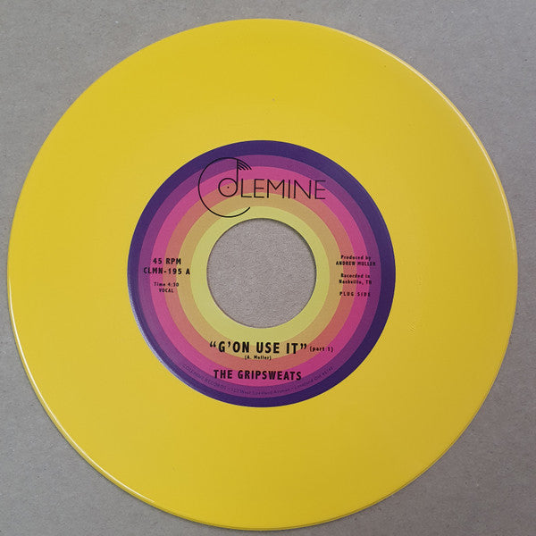GRIPSWEATS - G'ON USE IT (OPAQUE YELLOW 7INCH)