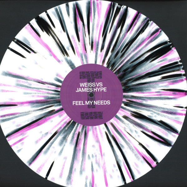 WEISS VS JAMES HYPE - FEEL MY NEES (WHITE PURPLE & BLACK SPLATTER EFFECT VINYL)