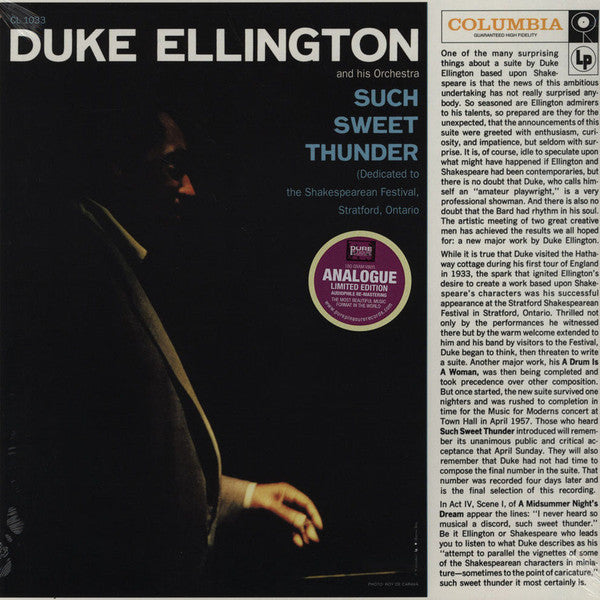 ELLINGTON,DUKE & HIS ORCHESTRA - SUCH SWEET THUNDER (MONO)