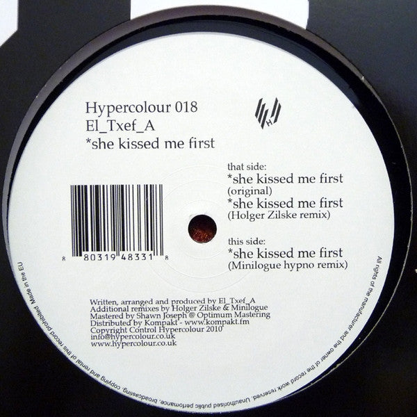 EL_TXEF_A - SHE KISSED ME FIRST
