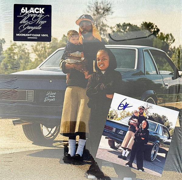 6LACK - LOVE IS THE NEW GANGSTA (MOONLIGHT CLEAR VINYL/ALTERNATE COVER)