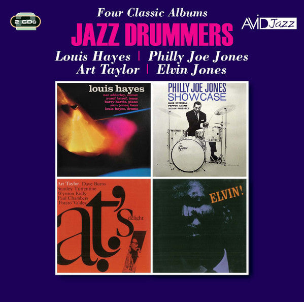 HAYES,LOUIS; PHILLY JOE JONES; ART TAYLOR; ELVIN JONES - JAZZ DRUMMERS: LOUIS HAYES / SHOWCASE / A.T.'S DELIGHT / ELVIN!