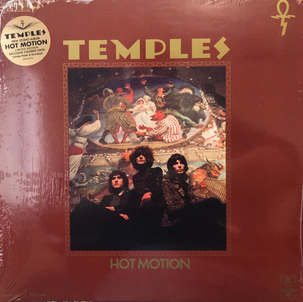 TEMPLES - HOT MOTION (FOREST GREEN/TAN WITH RED/YELLOW SPLATTER VINYL)
