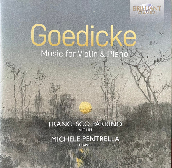 PARRINO,FRANCESCO; MICHELE PENTRELLA - GOEDICKE: MUSIC FOR VIOLIN & PIANO