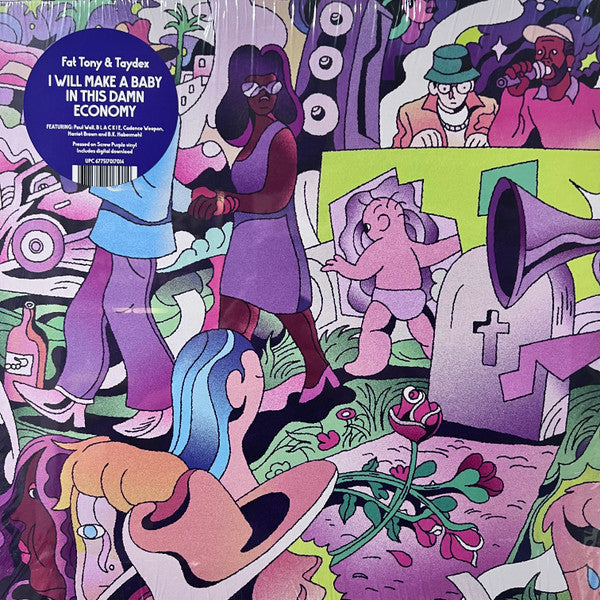 FAT TONY & TAYDEX - I WILL MAKE A BABY IN THIS DAMN ECONOMY (DJ SCREW PURPLE VINYL)