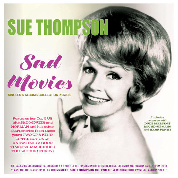 THOMPSON,SUE - SAD MOVIES: SINGLES & ALBUMS COLLECTION 1950-62 (2CD)