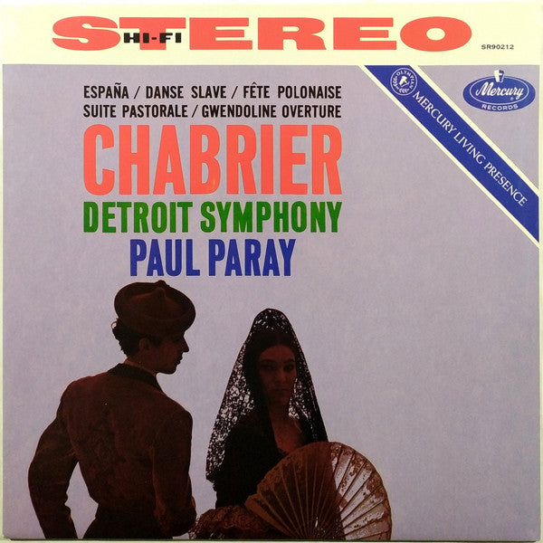PARAY,PAUL; DETROIT SYMPHONY ORCHESTRA - MUSIC OF CHABRIER (MERCURY LIVING PRESENCE SERIES) (HALF-SPEED VINYL)