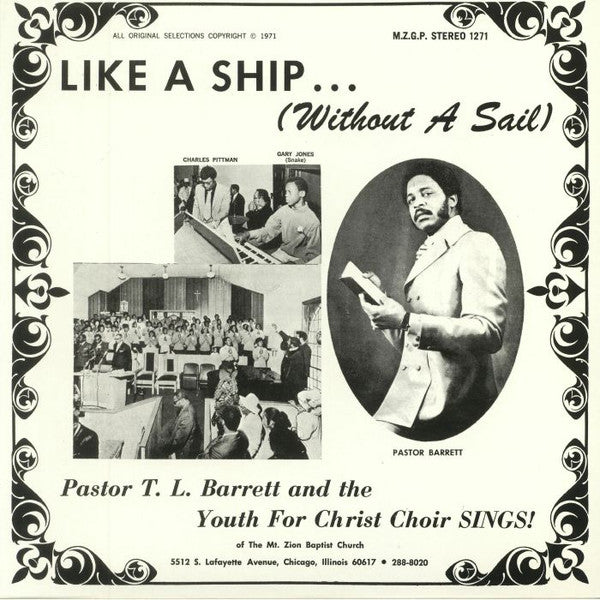 PASTOR T.L. BARRETT & THE YOUTH FOR CHRIST CHOIR - LIKE A SHIP (WITHOUT A SAIL) (SPLATTER VINYL)