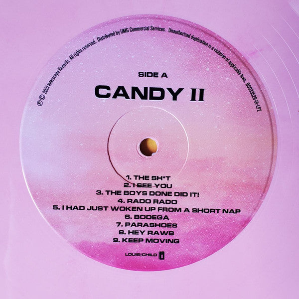LOUIS THE CHILD - HERE FOR NOW / CANDY II (CLEAR/DUSTY PINK VINYL/2LP)